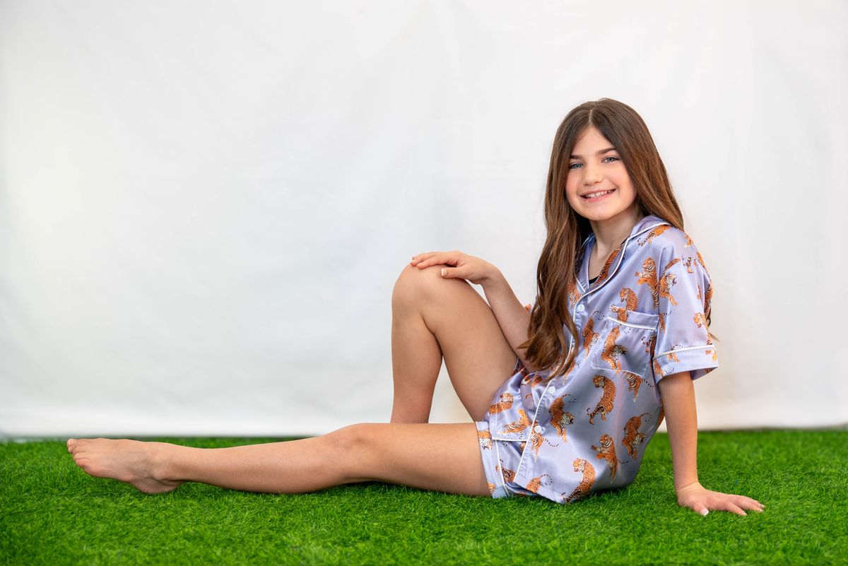 Tiger Silky Pajamas Set