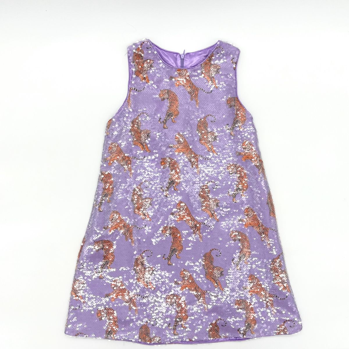 Lavender Tigers Sequin Shift Dress