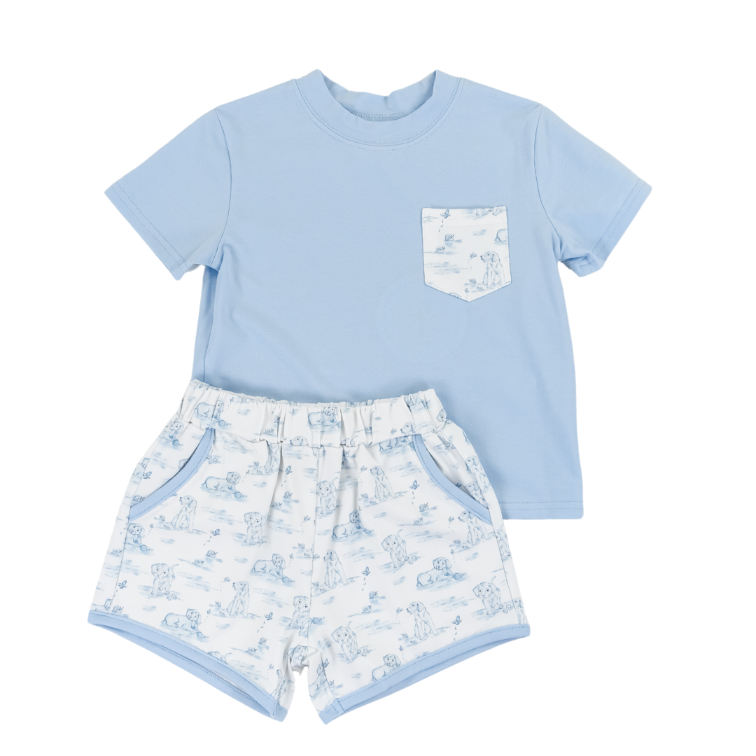 Puppys & Snails Short Set