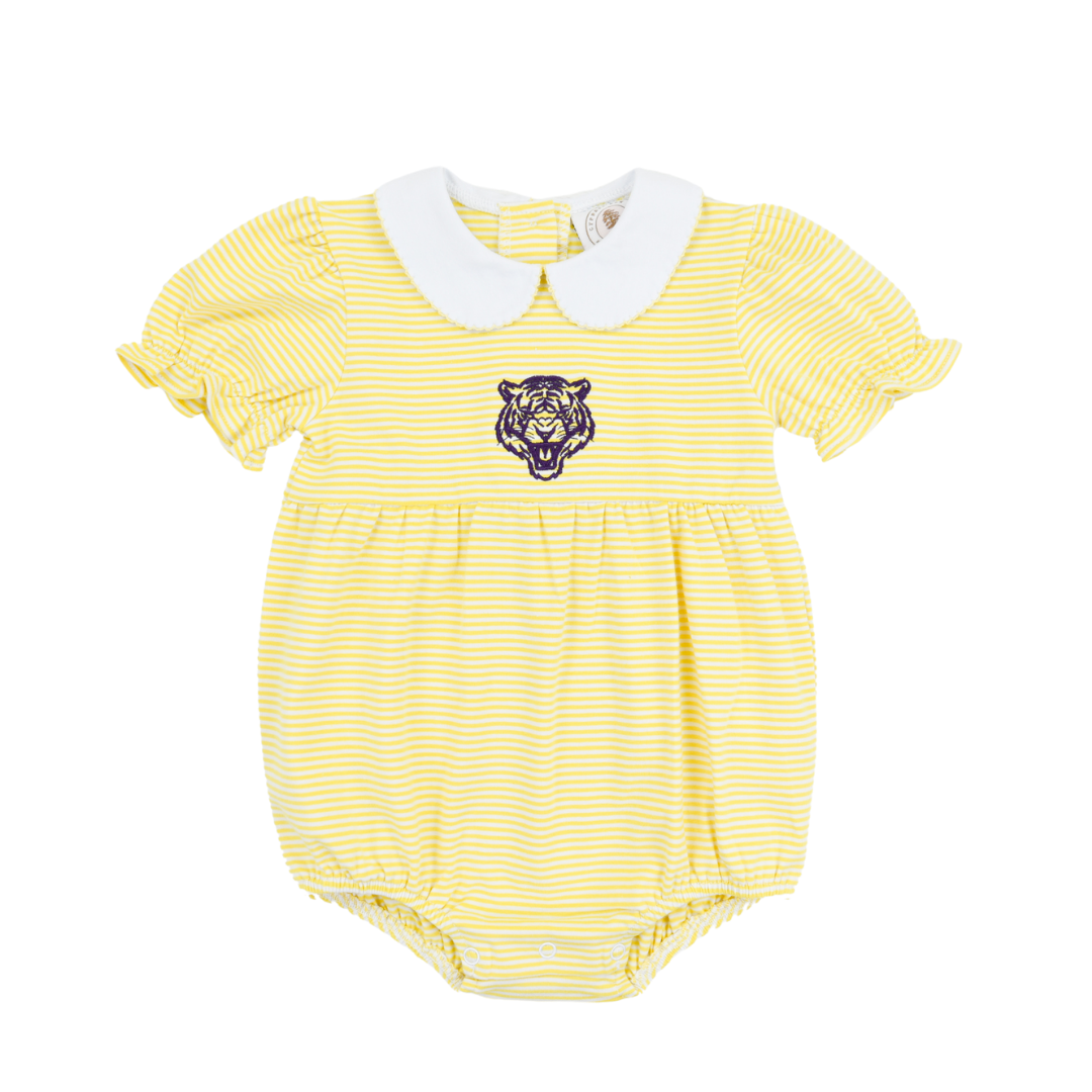 Yellow Striped Tiger Girls Bubble