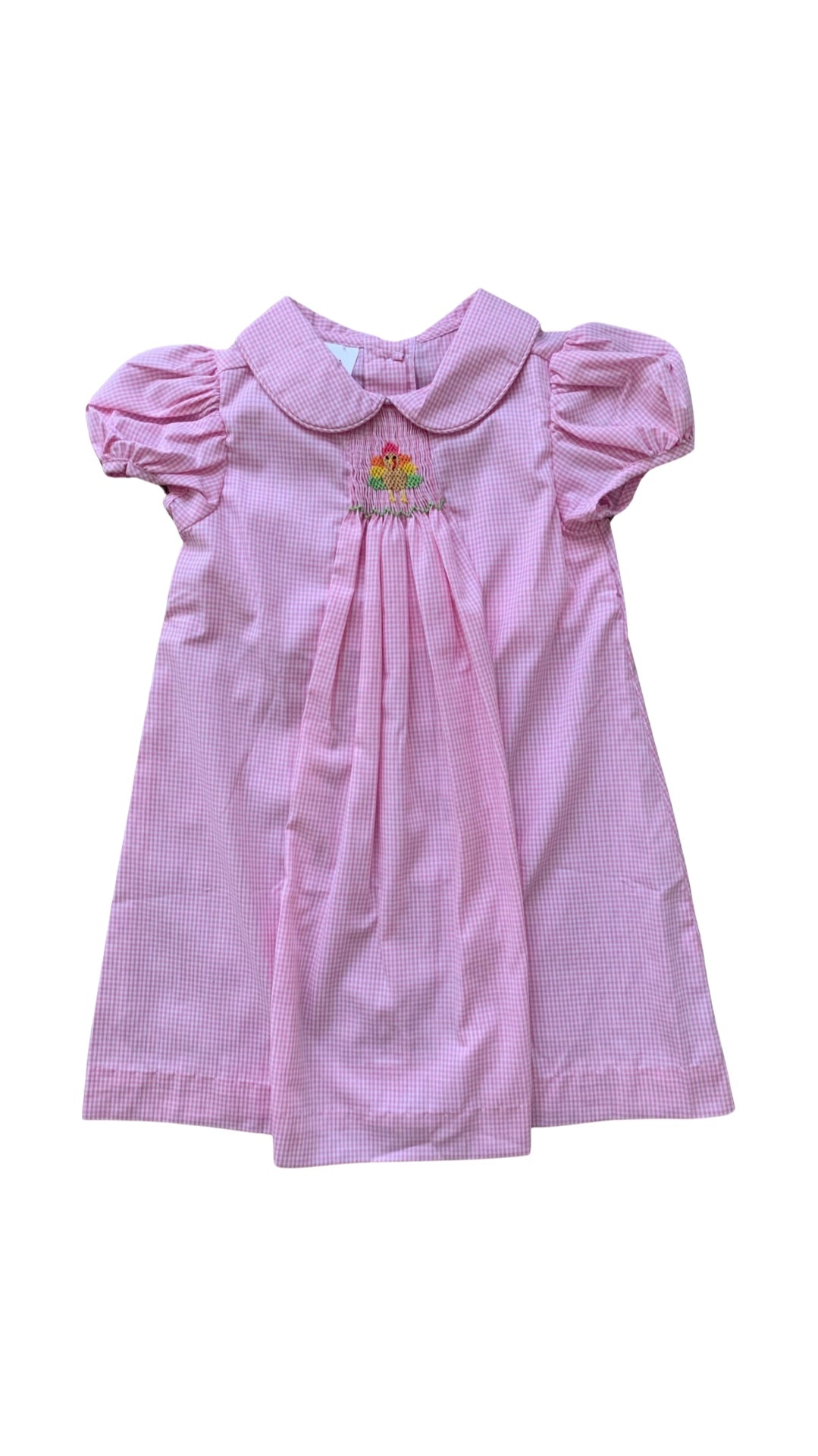 Pink Turkey Plaid Dress