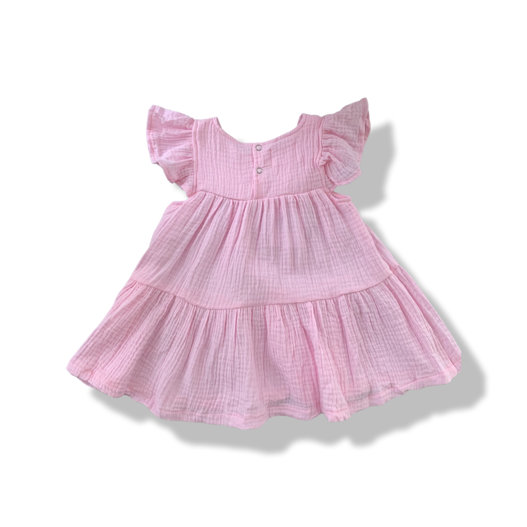 Pink Muslin Dress
