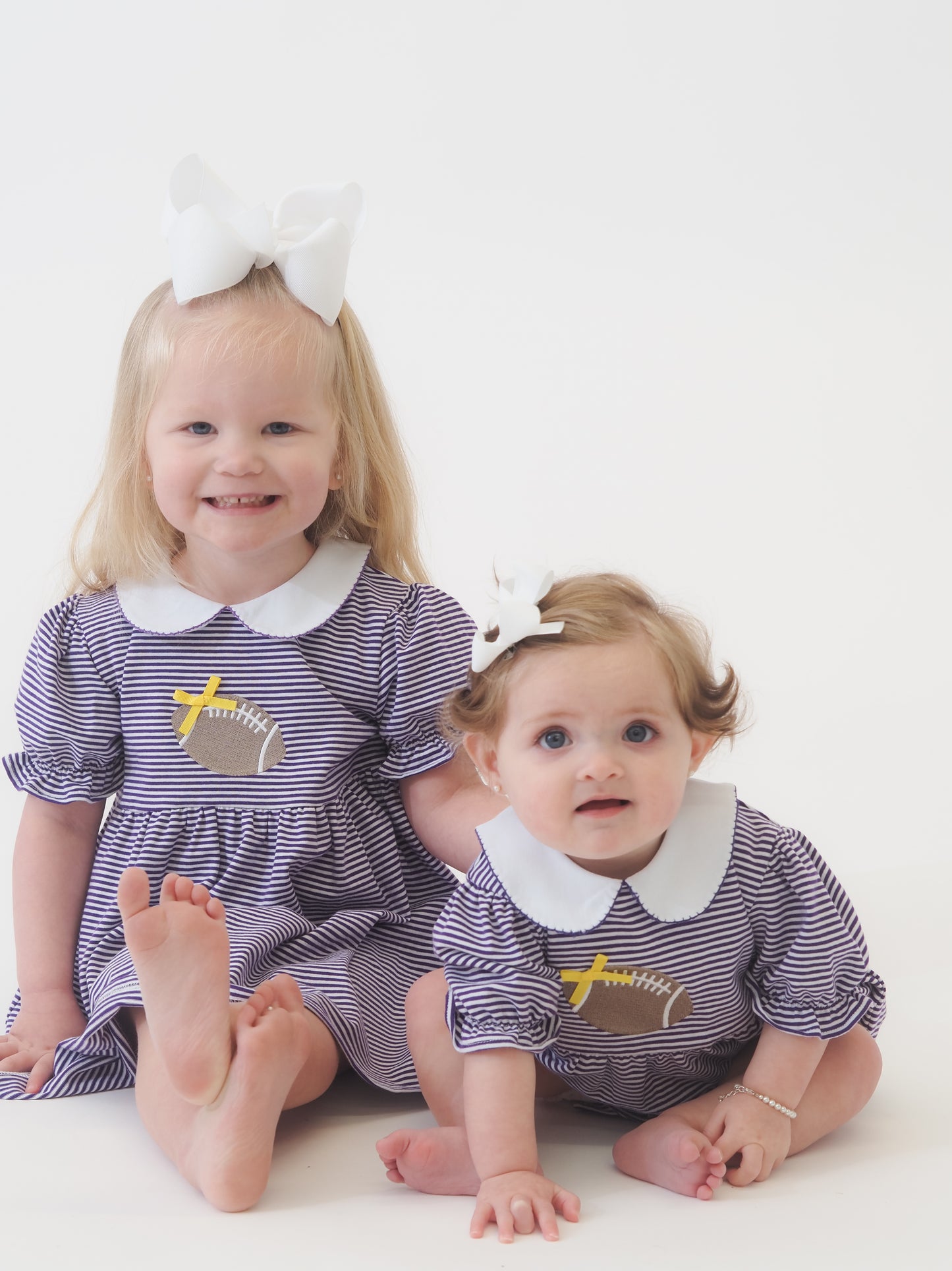 Purple Striped Football Dress