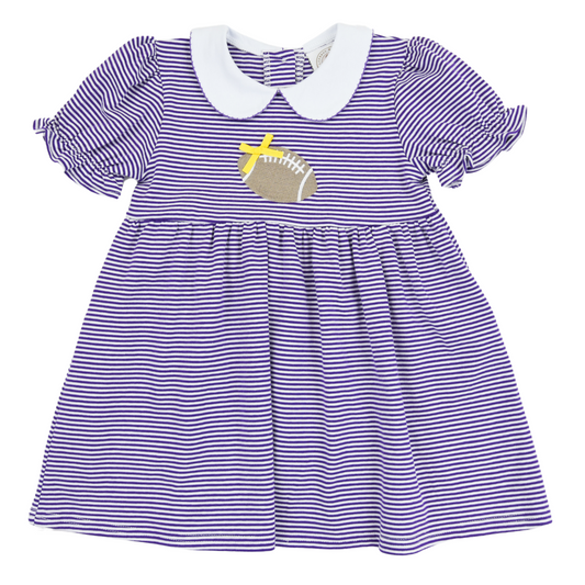 Purple Striped Football Dress