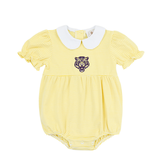 Yellow Striped Tiger Girls Bubble