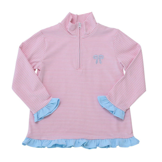 Bow Zip Pullover