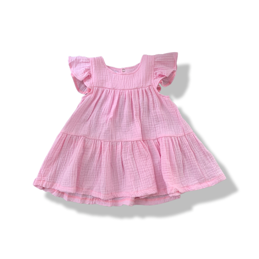 Pink Muslin Dress