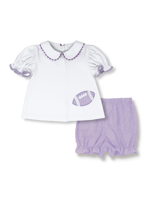 Lavender Bloomer Set