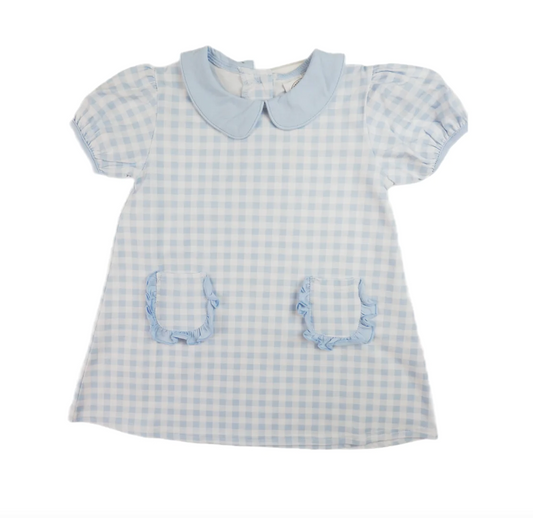 Blue Gingham Day Dress